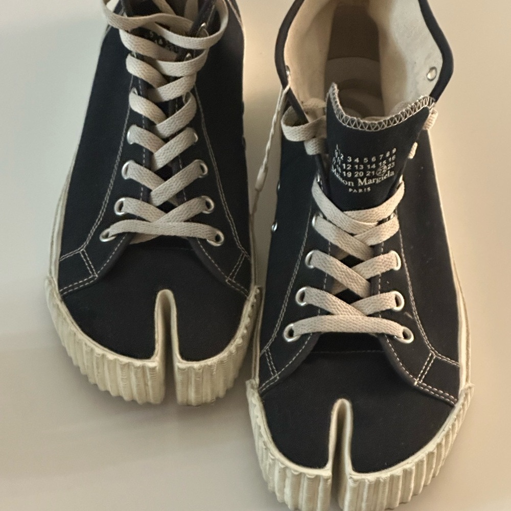 Maison Martin Margiela Black and White Tabi Sneakers